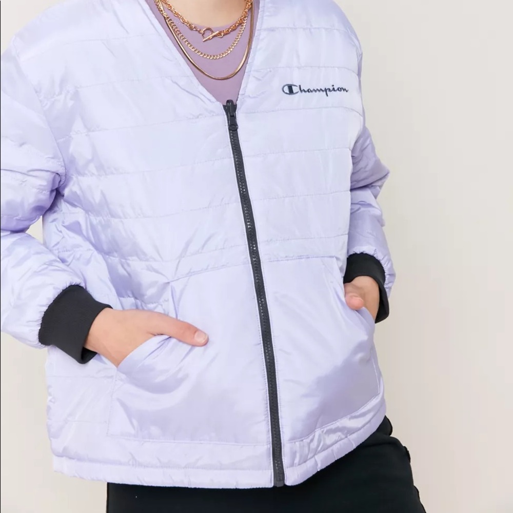 LMT: Champion Reversible Quilted Logo Jacket